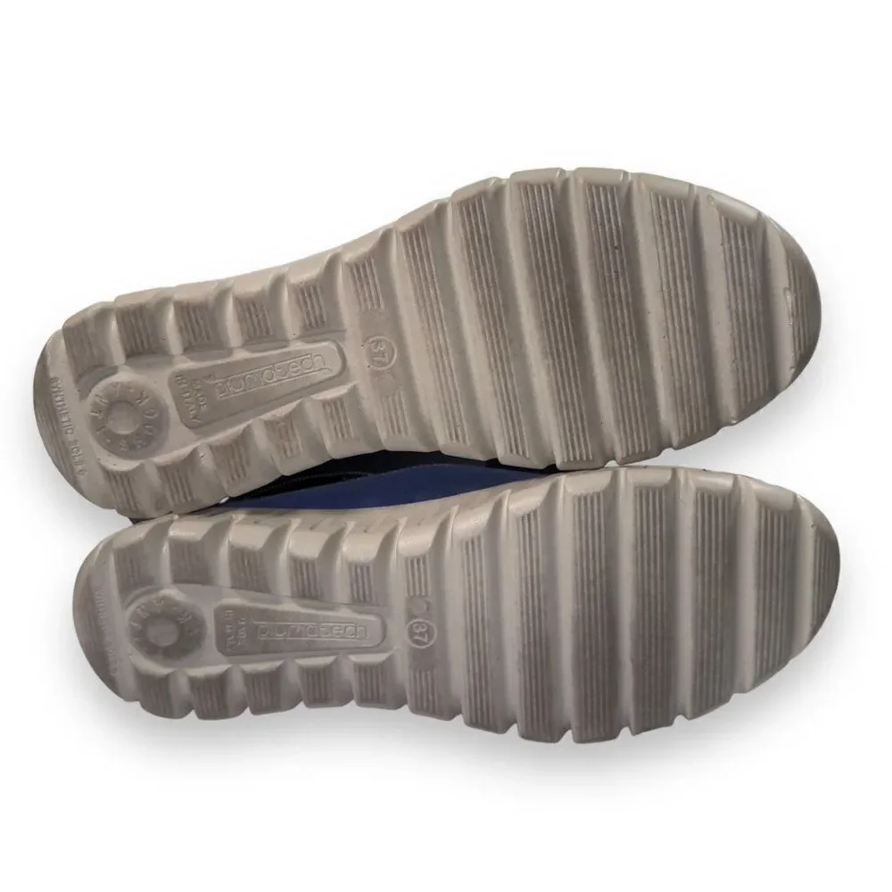 Fly Flot Lightweight Casual‎ Slip-on Sneakers Blue Suede Women's 6.5/37